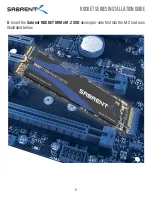 Предварительный просмотр 6 страницы Sabrent ROCKET NVMe PCIe M.2 2280 SSD Installation Manual