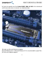 Предварительный просмотр 7 страницы Sabrent ROCKET NVMe PCIe M.2 2280 SSD Installation Manual