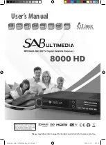 Sabultimedia 8000 HD User Manual preview