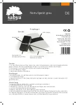 Preview for 8 page of sabya Grey bell Instruction Manual