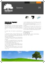 Preview for 11 page of sabya Grey bell Instruction Manual