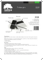 Preview for 18 page of sabya Grey bell Instruction Manual