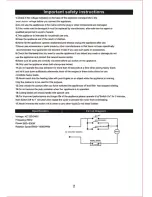 Preview for 2 page of SAC LE2001 Operating Instructions Manual