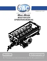SAC MAXI-MIXER 4600 TRAILER Operator'S Manual preview