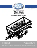 SAC MAXI-MIXER 4700 TRAILER Operator'S Manual preview