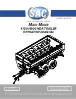 SAC MAXI-MIXER 4750 Operator'S Manual preview