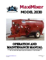 SAC MaxiMixer 2030 Operation And Maintenance Manual предпросмотр