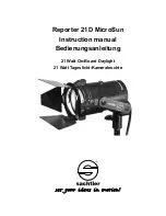Sachtler Reporter 21D MicroSun Instruction Manual preview