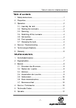 Preview for 3 page of Sachtler Reporter 270DI Manual