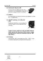 Предварительный просмотр 10 страницы Sachtler Reporter LED Manual