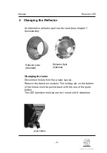 Предварительный просмотр 11 страницы Sachtler Reporter LED Manual