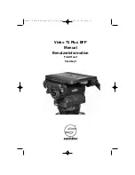 Sachtler Video 75 Plus EFP Manual preview