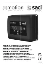 Saci Pumps emotion MT2-11A Installation And Maintenance Manual preview