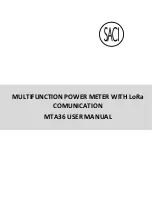 Saci MTA36 User Manual preview