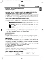 Preview for 3 page of Saci VERT CF-2 Installation And Maintenance Manual