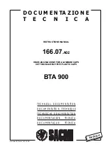 Sacmi BTA 900 Instruction Manual preview