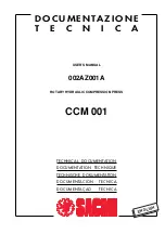 Предварительный просмотр 1 страницы Sacmi CCM001 User Manual