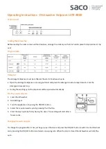 saco Hotpoint LSTB 4B00 Operating Instructions preview