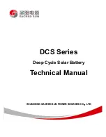 Preview for 1 page of Sacred Sun DCS Series User'S & Technical Manual