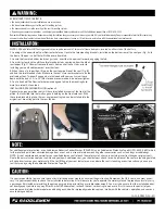 Preview for 2 page of Saddlemen 808-07-0042 User'S Manual & Installation Instructions