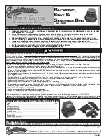 Preview for 1 page of Saddlemen BR 1800 User'S Manual & Installation Instructions