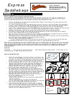 Saddlemen Express Saddlebags Installation Instructions preview