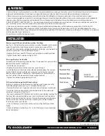 Предварительный просмотр 2 страницы Saddlemen FD88209 User'S Manual & Installation Instructions