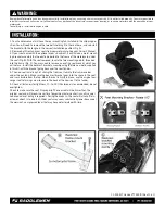 Preview for 2 page of Saddlemen H3002J User'S Manual & Installation Instructions