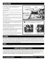 Preview for 2 page of Saddlemen I20-06 Series User'S Manual & Installation Instructions