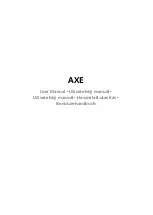 Предварительный просмотр 1 страницы SADES AXE User Manual