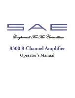 SAE 8300 Operator'S Manual предпросмотр