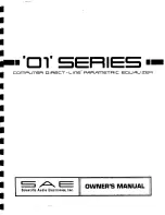 Preview for 1 page of SAE E101 Owner'S Manual