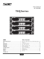 Предварительный просмотр 1 страницы SAE TXQ Series User Manual