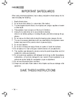 Предварительный просмотр 18 страницы Saeco 10001205 Operating Instructions Manual