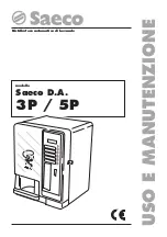 Saeco 3P Instruction And Maintenance Manual предпросмотр