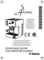 Saeco Aroma RI9373/97 Operating Instructions Manual preview