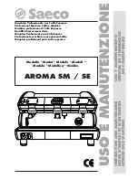 Предварительный просмотр 1 страницы Saeco AROMA SM Instruction And Maintenance Manual