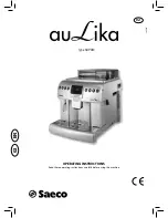 Предварительный просмотр 1 страницы Saeco aulika SUP040 Operating Instructions Manual