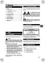 Preview for 37 page of Saeco Aulika SUP040R Installation And Operating Instructions Manual