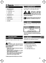 Preview for 53 page of Saeco Aulika SUP040R Installation And Operating Instructions Manual