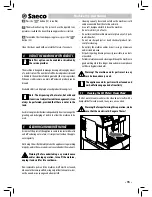 Предварительный просмотр 21 страницы Saeco auLika Operating Instructions Manual