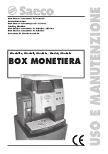 Saeco BOX MONETIERA Manual preview