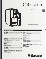 Предварительный просмотр 7 страницы Saeco Cafissimo HD8603 Operating Instructions Manual