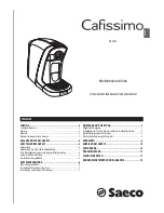 Предварительный просмотр 7 страницы Saeco Cafissimo Tuttocaffe Operating Instructions Manual