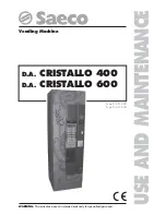 Preview for 1 page of Saeco CRISTALLO 400 Use And Maintenance