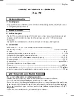 Предварительный просмотр 5 страницы Saeco D.A. 7P Instructions For Installation And Use Manual