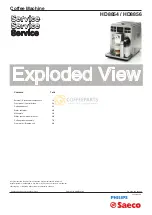 Saeco EXPRELIA HD8854 Service Manual preview