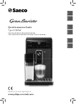 Saeco GranBaristo HD8964/01 Quick Instruction Manual предпросмотр