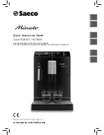 Saeco HD8661 Minuto Quick Instruction Manual preview