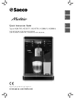 Saeco HD8886 Moltio Quick Instruction Manual preview